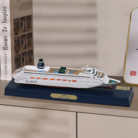 Modèle de bateau de croisière en résine 3D, artisanal, personnalisé, décoratif, avec logo, objet de collection
