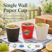 Vaso de Papel de Pared Simple, Versátil, Clásico, Exquisito, de Grado Alimenticio, Certificado, Libre de BPA, No Tóxico, para Café de la Mañana, Desayuno, Comida para Llevar