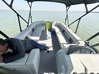 Bateau ponton soudé en alliage d'aluminium à deux étages de luxe 30ft 9.1m divertissement pêche croisière tourisme hors-bord personnalisé