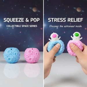 Vente directe d'usine de jouets anti-stress : figurine Spaceman populaire. Jouet en caoutchouc TPR souple pour le pressage, la libération de la pression et la décompression. - Product Image 3
