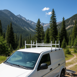 Support de toit pour échelle de toit 56,7-63 pouces, capacité 800 lb, en alliage d'aluminium, pour montage sur toit de fourgonnette - Product Image 2