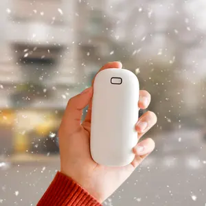 2022新款冬季USB充电可爱迷你便携式电池口袋暖手器电动可重复使用电源银行暖手器