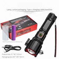 Nouvelle arrivée Wason, lampe torche laser blanche 20W, faisceau longue portée 1 km, zoom, en aluminium, kit de survie d'urgence, outil rechargeable