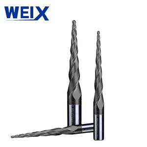 WEIX 2 flüt 6mm katı karbür konik top burun <span class=keywords><strong>End</strong></span> Mill TiAlN kaplama ile nakliye maliyeti dahil - Product Image 3