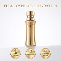Fond de teint liquide longue durée, respectueux de la peau, blanchissant, minimisant les pores, hydratant, effet correcteur imperméable 24 heures, cosmétique