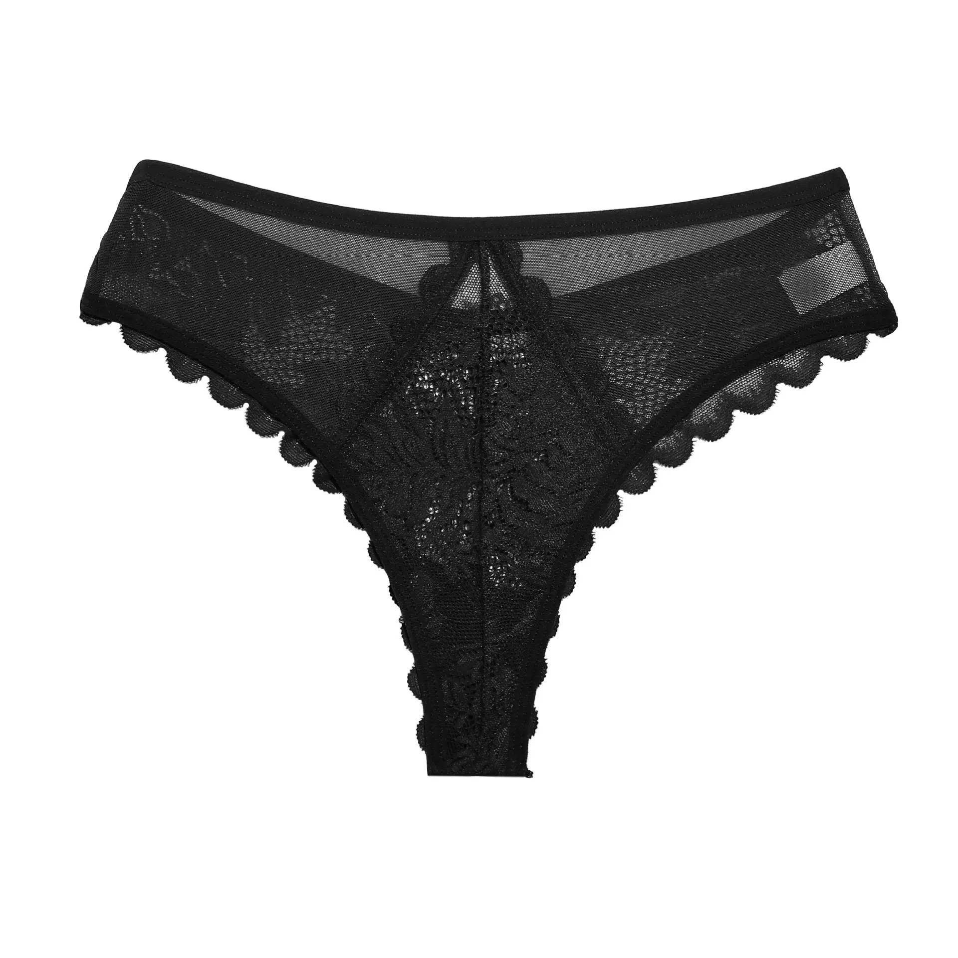 New Hot Mulheres Malha Rendas Moda Sexy Confortável Thongs Para Senhoras Roupa Interior Virilha De Algodão