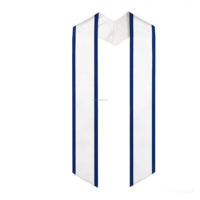 Étole de graduation en gros avec bordure de différentes couleurs