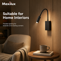 Lámpara de Lectura LED Flexible con Diseño de Cuello Ajustable para Habitaciones de Hotel