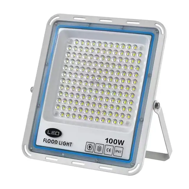 Lampu sorot darurat portabel hemat energi, lampu sorot terang tinggi ip67 led taman 100w aluminium tahan air luar ruangan