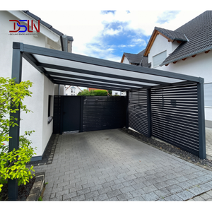 Carport à fondation par vis de terre, sans béton, écologique, installation réversible, structure en aluminium pour maison de <span class=keywords><strong>location</strong></span> temporaire - Product Image 1