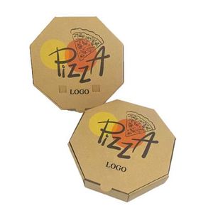 Wholesale Custom Logo Italian Octagonal Pizza Box - Biodegradable Kraft <b>Paper</b> 24*28 Size - Product Image 4