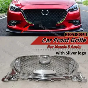 สำหรับ Mazda 3 Axela ปี 2017-2019 เท่านั้น ชุดตะแกรงกระจังหน้ารถยนต์ ช่องดักอากาศ ฝาครอบหม้อน้ำ แบบรังผึ้ง - Product Image 1