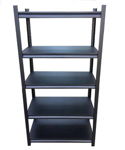 Estante de almacenamiento de ángulo de hierro ranurado, estantería de apilamiento de Metal, estantes de almacenamiento de carga ligera - Product Image 4