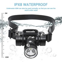 Shingel Aluminio 10W Alta potencia 80M Bajo el agua Impermeable LED Linterna Antorcha Lámparas Linternas DE BUCEO Lámpara Antorchas subacuáticas
