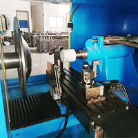 Máquina giratoria de metal automática, ventilador de cubierta de acero inoxidable de alta eficiencia, entrada de aire, control numérico, cnc