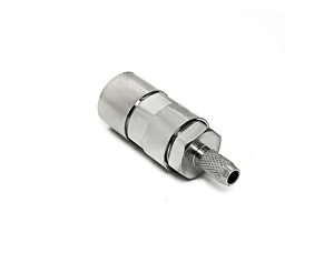 Connecteur RF type <span class=keywords><strong>BT43</strong></span> prise femelle à sertir droit pour câble coaxial BT3002 microdot - Product Image 3
