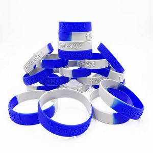 Bracelets en silicone gaufrés couleur avec logo personnalisé, quantité illimitée, pour enfants - Product Image 2