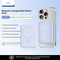 Batterie externe magnétique ultra-fine sans fil 10000mAh, chargeur portable DLP9220 pour iPhone