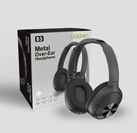 Audífonos Inalámbricos Ulisten B3 Deportivos Over-Ear, BT 5.3, Refuerzo de Bajos Adicionales, Ajuste Ajustable, 20 Horas de Reproducción, Audífonos con Calidad de Estudio