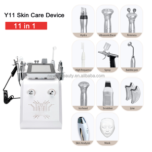 Appareil de beauté pour usage domestique 11 en 1, machine de dermabrasion hydraulique, exfoliant facial, jet d'oxygène, détecteur de peau, traitement de l'acné - Product Image 2