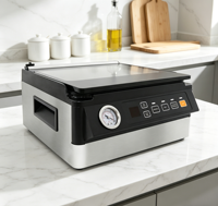 Scelleuse sous vide commerciale et domestique OEM - Scelleuse sous vide compacte 98KPA avec manomètre