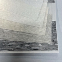 Stores verticaux manuels modernes Zebra avec ressort intégré, occultants jour et nuit, en tissu polyester imperméable pour hôtels et bureaux