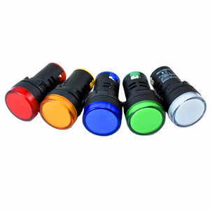 Lampu LED DC/AC Bulat 16 22 MM 6V 12V 24V 36V 48V 110V 220V 380V Penerangan AD16 AD22 Merah, Kuning, Biru, Hijau, Putih - Product Image 3