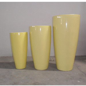 Set <span class=keywords><strong>da</strong></span> <span class=keywords><strong>giardino</strong></span> con design personalizzato fioriera in fibra di argilla vasi per alberi in fibra di argilla vasi per fiori in fibra di argilla per giardinaggio arredamento patio - Product Image 2