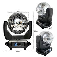 Projecteur de scène à tête mobile type boule disco avec miroir rotatif pour DJ, soirées, bars, boîtes de nuit et événements