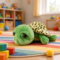 Peluche Tortue aux Grands Yeux Personnalisée, Douce et Mignonne, Vente en Gros, OEM ODM, Fabricant de Peluches avec Logo Personnalisé, Cadeaux pour Enfants