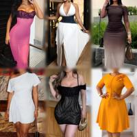 Toptan Moda Düşük Fiyatlı Giyim Yazlık Kadın Günlük Dar Seksi Elbiseler Toplu Stok Kadın Giyimleri Rastgele Gönderim