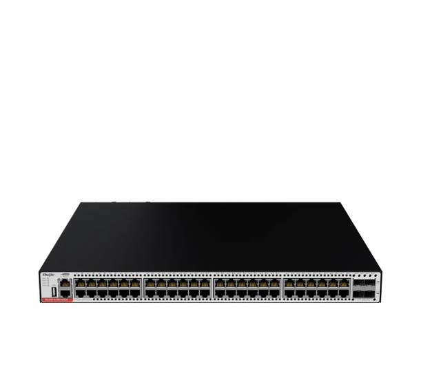 RG-S5310-24SFP4XS-E 24 Port GE SFP Layer 3 Managed Switch 4x10G SFP+ Uplink 1+1 Redundant Power for Enterprise Campus Network