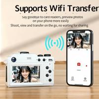 Cámara Digital para Vlogging DLC X9-8K, 8K 80MP, Lente Dual, Zoom 18X, WiFi, con Luz de Relleno para Amantes de la Fotografía