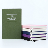 Diario de Gratitud Personalizado A5, Tapa Dura de Tela de Lino, Cuaderno de Autocuidado y Descubrimiento, Mi Diario de Gratitud