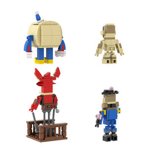 MOC1644 sonnolenta luna Foxy capitano Springlock 266 pz mattoncini cinque notti a cinque Set da gioco assemblare blocchi da costruzione per bambini giocattoli regalo - Product Image 5
