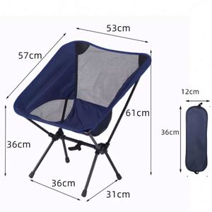 Échantillon Gratuit - Chaise Pliante Portable d'Extérieur pour la Pêche, la Randonnée et le Camping - Chaise Lune Pliante pour Adultes - Product Image 1