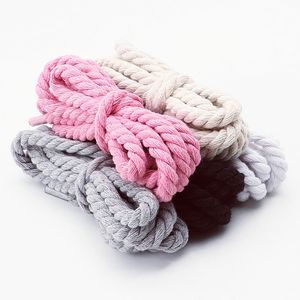 เชือกรองเท้า FASTLACES AF1 สีสั่งทำพิเศษ ขนาด 8 มม. ทรงกลม หนา ทำจากเชือกฝ้ายบิดเกลียว กันลื่น สำหรับรองเท้าทรงเตี้ย - Product Image 5