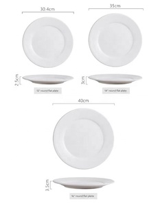 Plato de Porcelana Blanca de 8 Pulgadas <span class=keywords><strong>para</strong></span> Cena, Venta al por Mayor |   Uso <span class=keywords><strong>en</strong></span> Hoteles y Restaurantes |   Vajilla de Cerámica Resistente |   Apto <span class=keywords><strong>para</strong></span> microondas y lavavajillas - Product Image 6