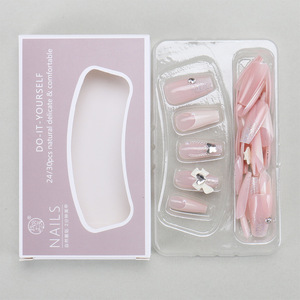 สติกเกอร์ติดเล็บปลอมติดโบว์ทำมือสุดอินเทรนด์สินค้าใหม่2024 - Product Image 3