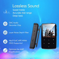 Nouveauté Lecteur MP3 numérique miniature 5.0 avec bouton tactile 16 Go pour le sport