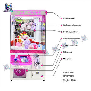 Machine à griffes miniature personnalisée en métal, à monnayeur, empilable, 110V/220V, marque Naughty Dog - Product Image 4