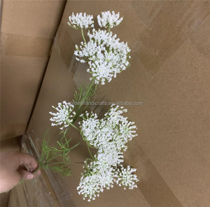 Fleurs de mariage modernes fleurs artificielles Queen Annes Lace Babys Breath Flower pour décoration de mariage - Product Image 5
