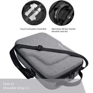 Funda rígida de viaje para Oculus <span class=keywords><strong>Quest</strong></span> <span class=keywords><strong>2</strong></span>, almacenamiento todo en uno, Compatible con correa <span class=keywords><strong>Elite</strong></span>, auriculares VR y más accesorios - Product Image 4