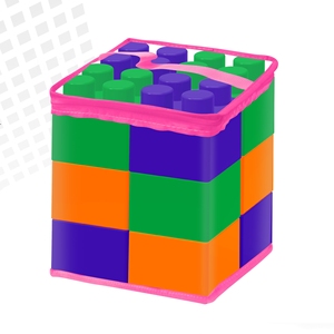 Juego de Bloques de Construcción de Plástico Coloridos Extra Grandes de 2x2, Especial para Construir Paredes de Castillo, Juguete Educativo de Construcción - Product Image 1
