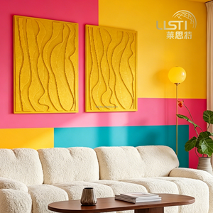 Paneles Decorativos Acústicos Modernos de Fieltro Ondulado, Coloridos, Absorbentes de Sonido, para Sala de Estar y Dormitorio - Product Image 6