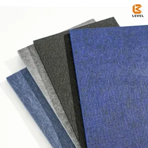 Recyclable 100% Polyester Sound Absorbing Wall And Ceiling Acoustic Panels For Office Decorative Panels