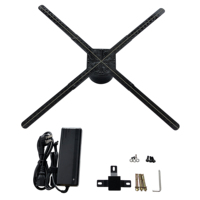 Projecteur holographique led de publicité numérique 65cm, affichage led wifi led ventilateur hologramme 3d 2021 chaud