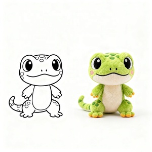 <span class=keywords><strong>Peluche</strong></span> de <span class=keywords><strong>Gecko</strong></span> de Dibujos Animados OEM, Juguete de <span class=keywords><strong>Peluche</strong></span> Suave de Algodón PP, Diseño Personalizado Divertido y Adorable, Venta al por Mayor, Regalo para Niños - Product Image 2