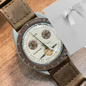 Nouvelle Montre-bracelet Chronographe à Quartz en Plastique Tendance 2025 pour Hommes, Vente en Gros Moonwatch pour Boutiques en Ligne - Product Image 3