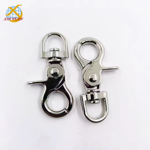Gancho de presión plateado de 58MM, accesorio para bolsa, ganchos giratorios, llavero, hebilla, bolsos, correa, accesorios de teléfono de Metal, aleación de Zinc <span class=keywords><strong>PDS</strong></span> - Product Image 4
